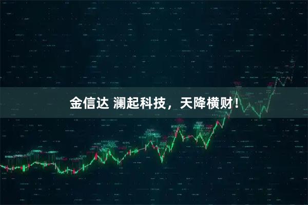 金信达 澜起科技，天降横财！